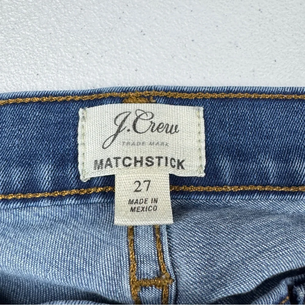 J Crew Jeans Womens 27 Matchstick Straight Leg Style E0070‎ Blue Denim